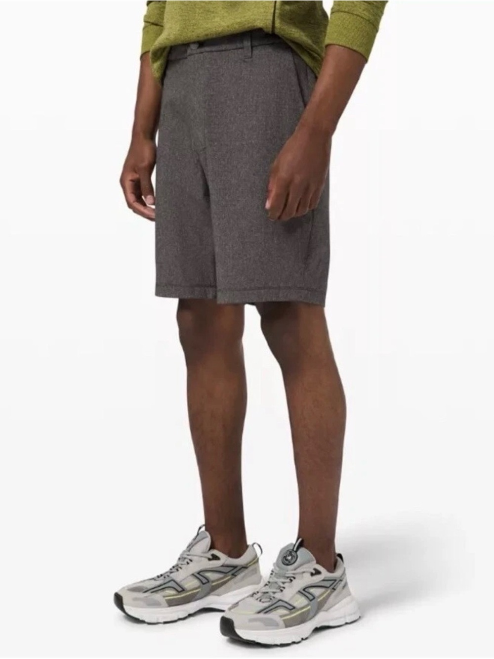 Lululemon Commission Classic-Fit Short 9" Ventlight Heathered Black Mens Size 38